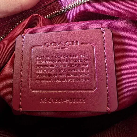 Coach Fuchsia Pink Pebbled Leather Crossbody Bag – Gold Hardware - Picture 6 of 16